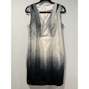 Tahari Dress Womens 10 Mesh Inset Workwear Party Knee Length Lined Art to Wear
